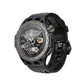 Smartwatch masculino de 1,43" para esportes ao ar livre, redes sociais, Bluetooth, à prova d'água IP68, monitoramento da qualidade do sono e detecção de frequência cardíaca (25-26 segundos).