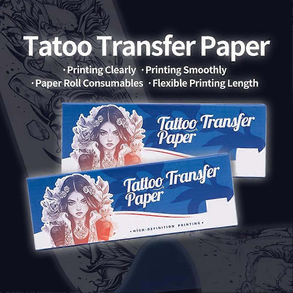 Transfer Paper - 95ft Tattoo Paper Roll, Double Layer Thermal for Long Drawing Function Transfer Machine