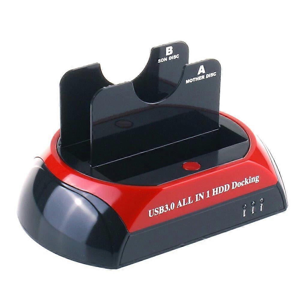 USB 3.0 Dual Bay SATA HDD SSD Docking Station with Offline Clone, 5Gbps UASP, Tool