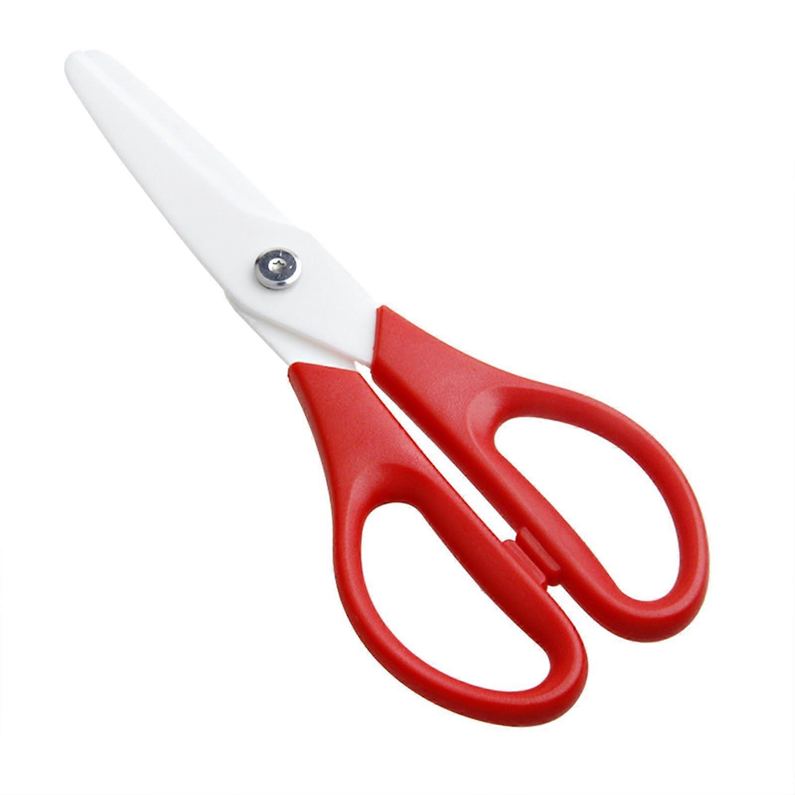 Ceramic Kitchen Shears with Large Blade for Meat and Vegetables, Ergonomic Handle for Easy Cutting
