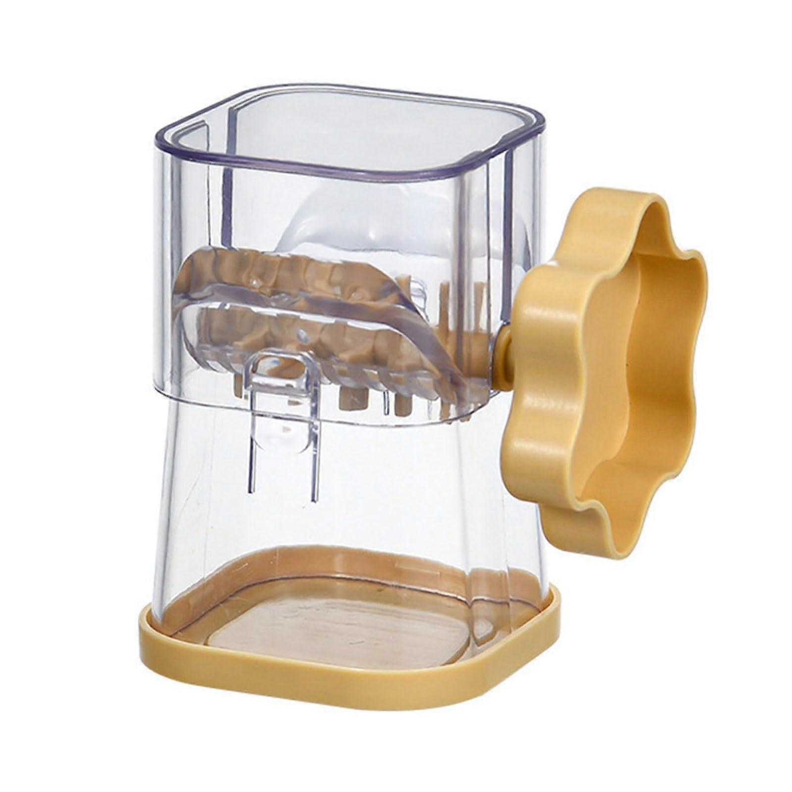 Manual Nut Grinder and Chocolate Crusher, MultiUse Walnut Grinding Kitchen Tool, Yellow
