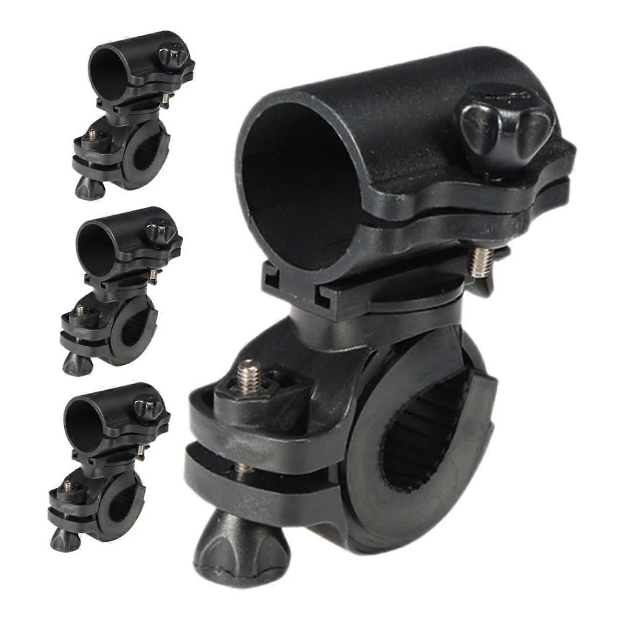 Adjustable Bike Flashlight Mount with Secure Grip, Durable ABS Bicycle Light Holder for Night Riding