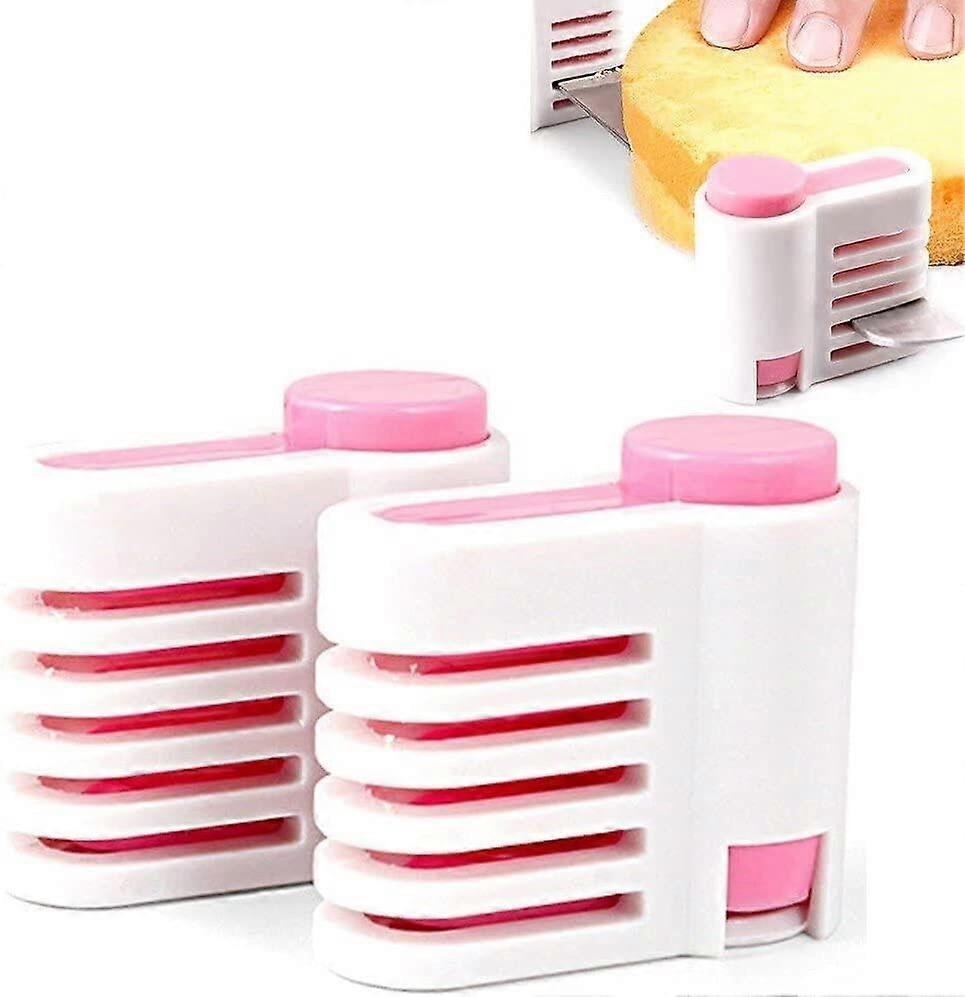 Adjustable Cake Leveler and Slicer 2 Pack with 5 Layer Design for Even Cake Layering