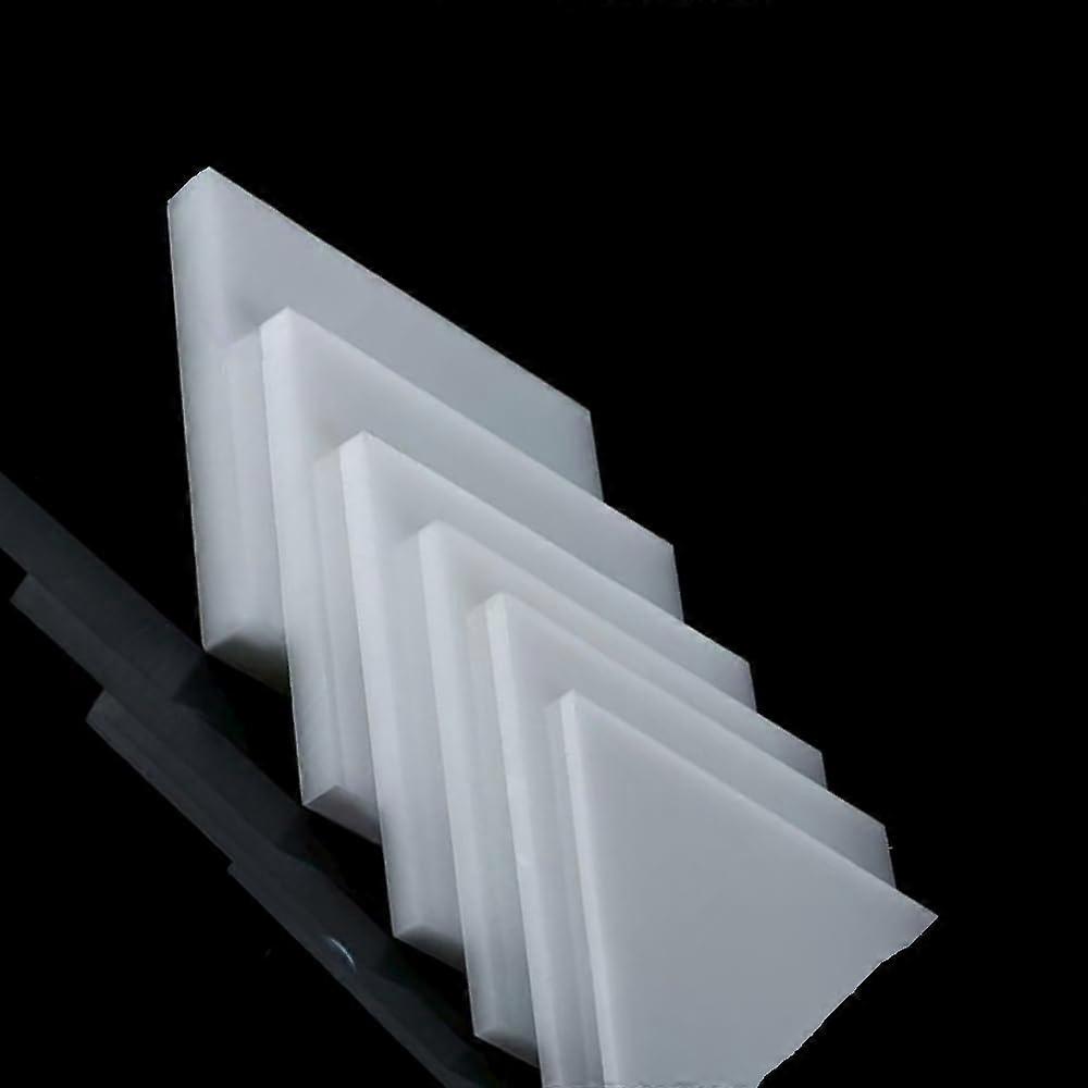 White Polypropylene PP Sheet 300x300x5mm Durable for DIY Projects and Precision Engineering 2pcs