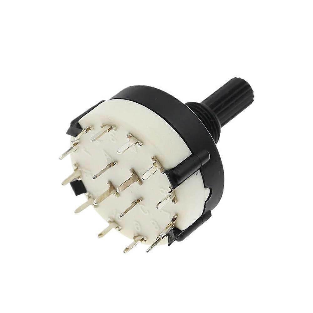 RS26 4 Pole 3 Position Rotary Switch Single Deck Band Selector for Multi Band Selection