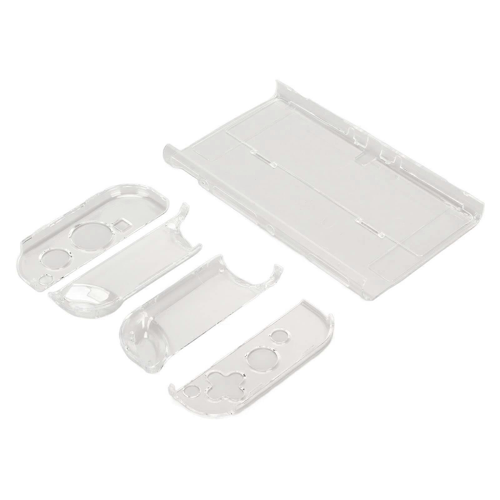 Clear Protective Case Fully Dockable Shockproof Transparent Cover for Nintendo Switch Console and Controllers