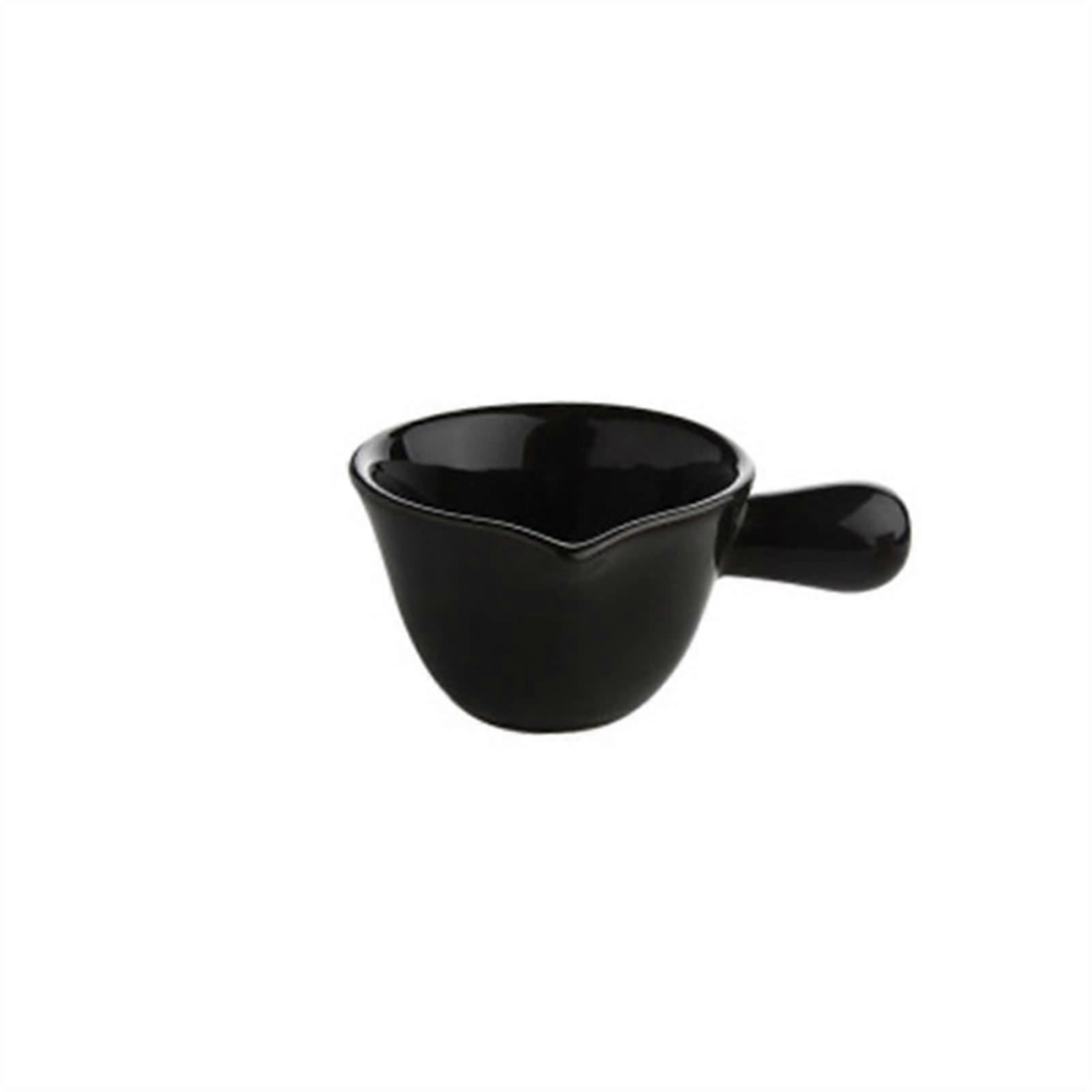 Blue Ceramic Milk Jug with Handle, SplashProof HeatResistant Pitcher for Coffee and Serving