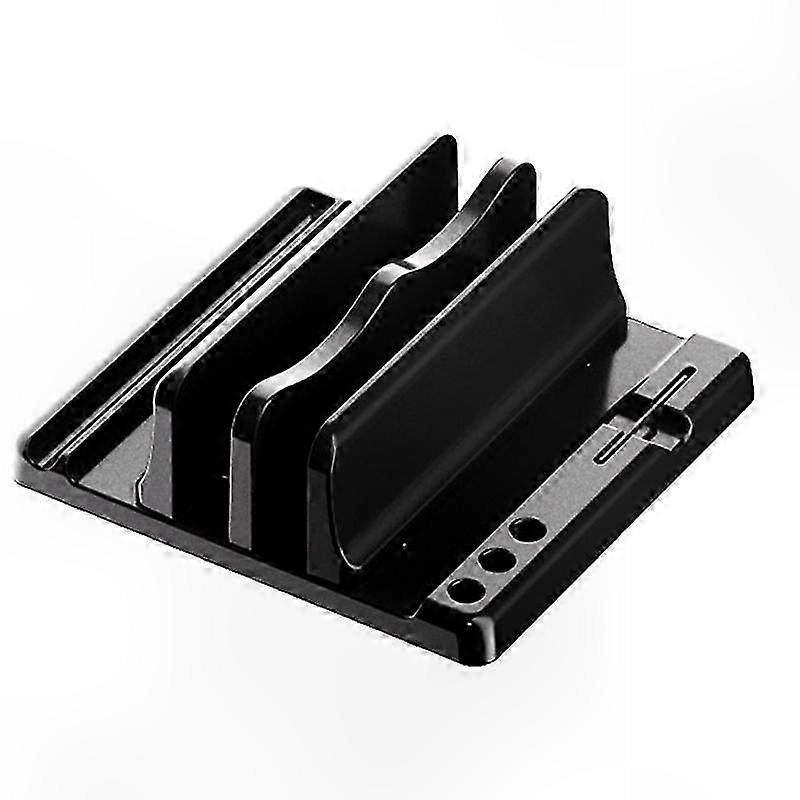 Adjustable Vertical Stand for Laptop and Tablet Storage Rack-Compatible with PC Notebooks