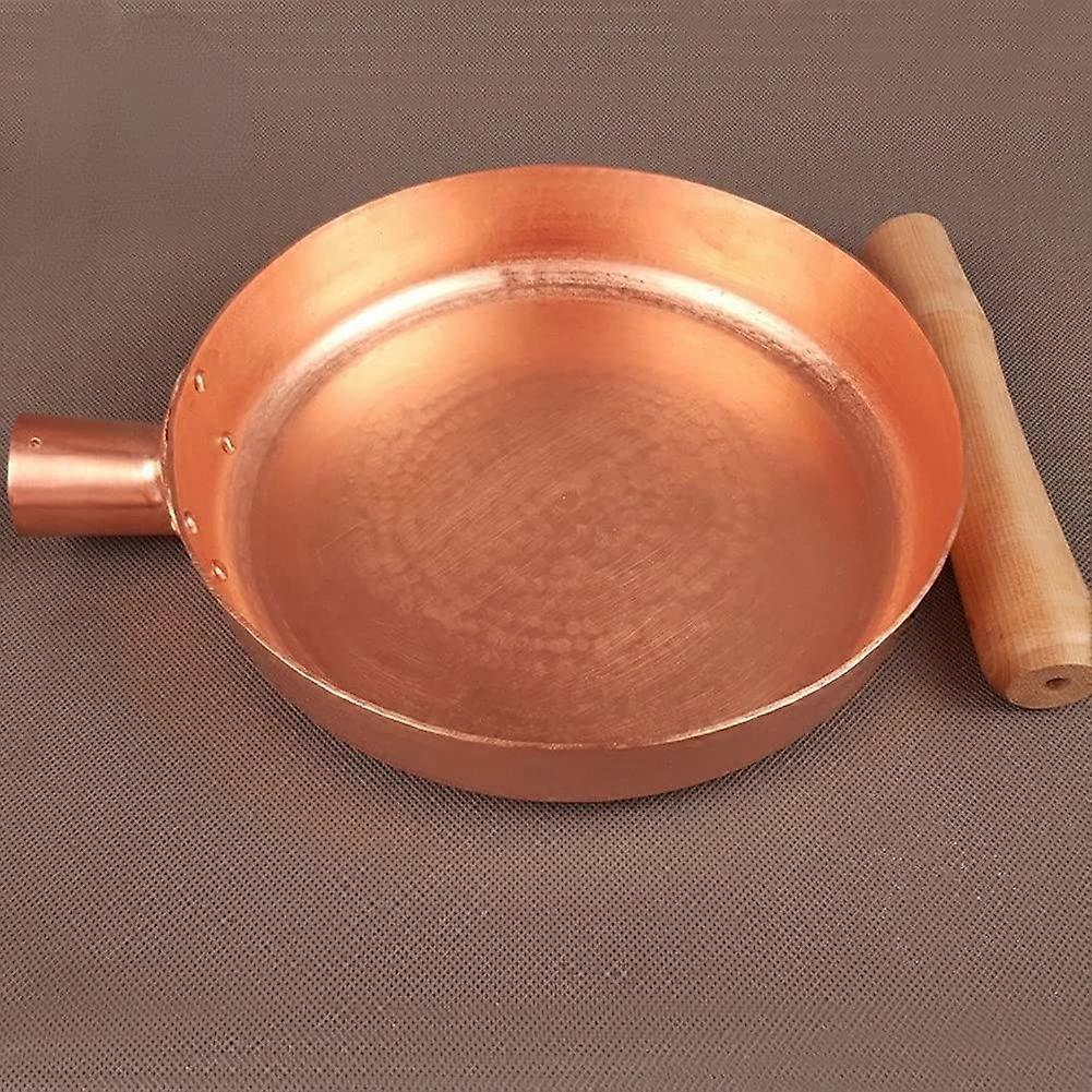 Handmade Pure Copper Frying Pan 26cm Thickened Induction Compatible Pancake Cookware