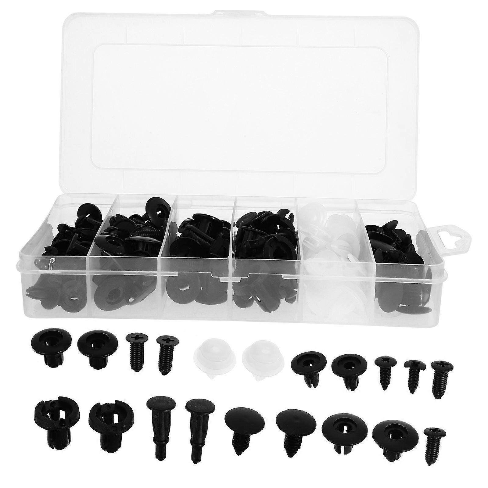 100 Pcs Bumper Retainer Clips Car Body Push Retainers Bumper Retainer Fasteners