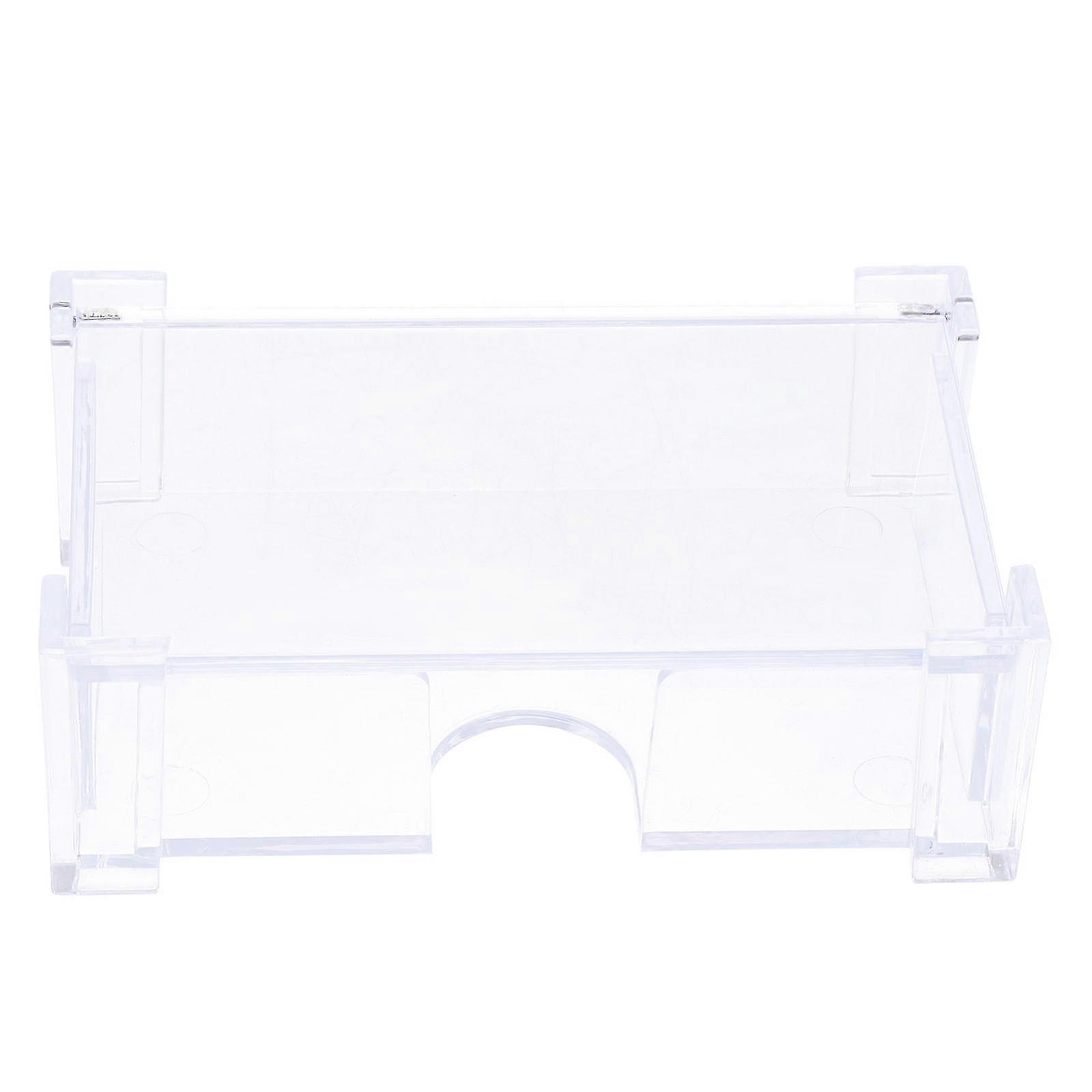 Business Cards Acrylic Container for Storage Use Transparent 2Pcs