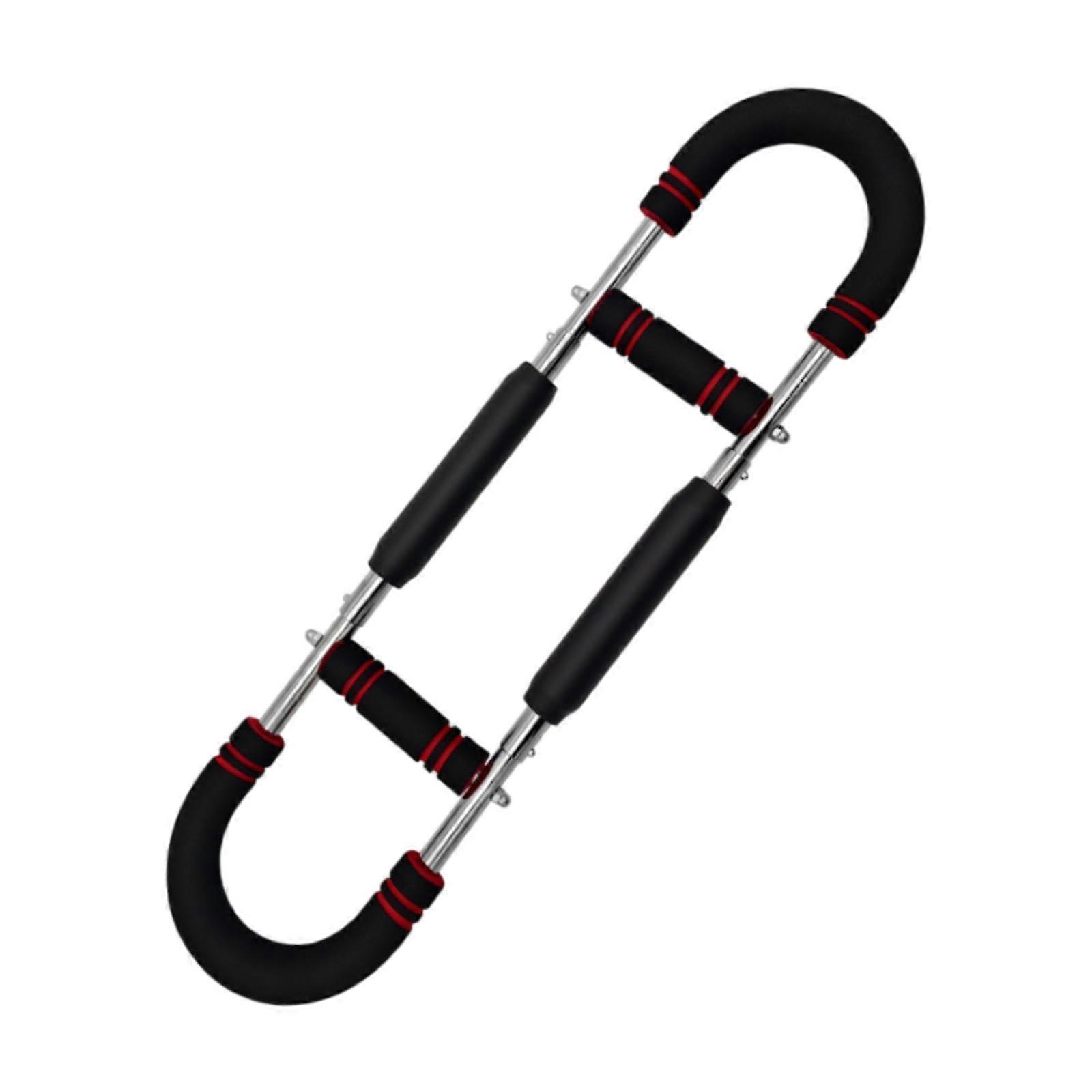 Adjustable Arm Exerciser and Chest Expander with Ergonomic UShape Grip 40kg Red Black