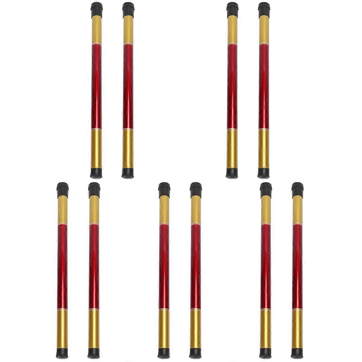 Conductor Baton Case Set with ColorCoded Storage Tubes for Musicians, 10pcs Assorted Colors