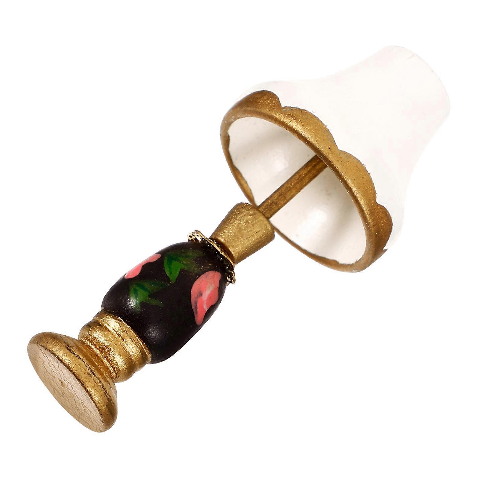 White Mini Table Lamp Resin Miniature Lamp Model for Decor 3Pcs Set