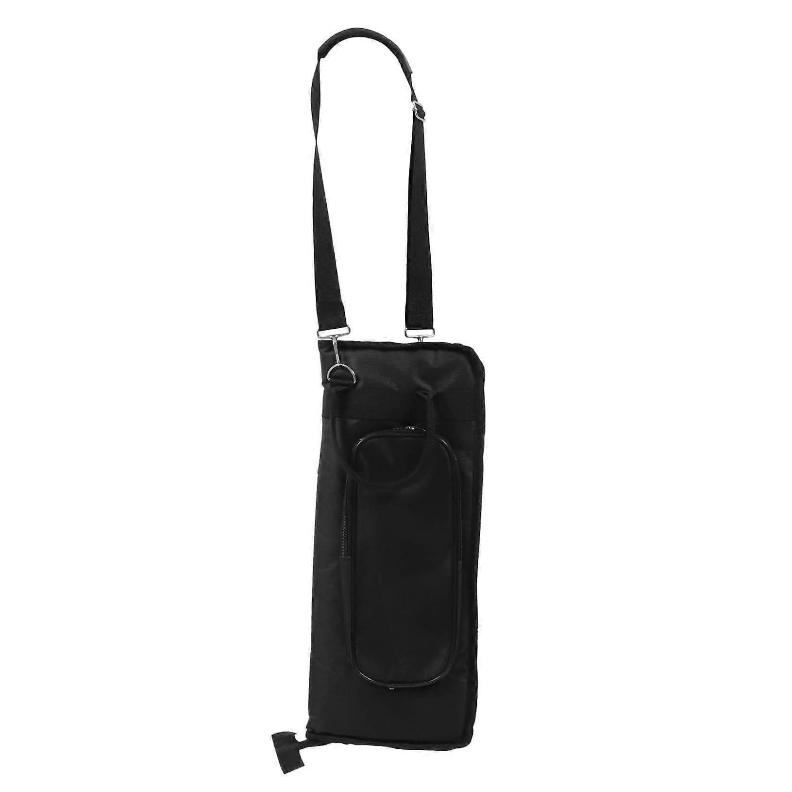 Large Capacity Drumstick Bag with Durable Carrying Design for Drum Cases Black