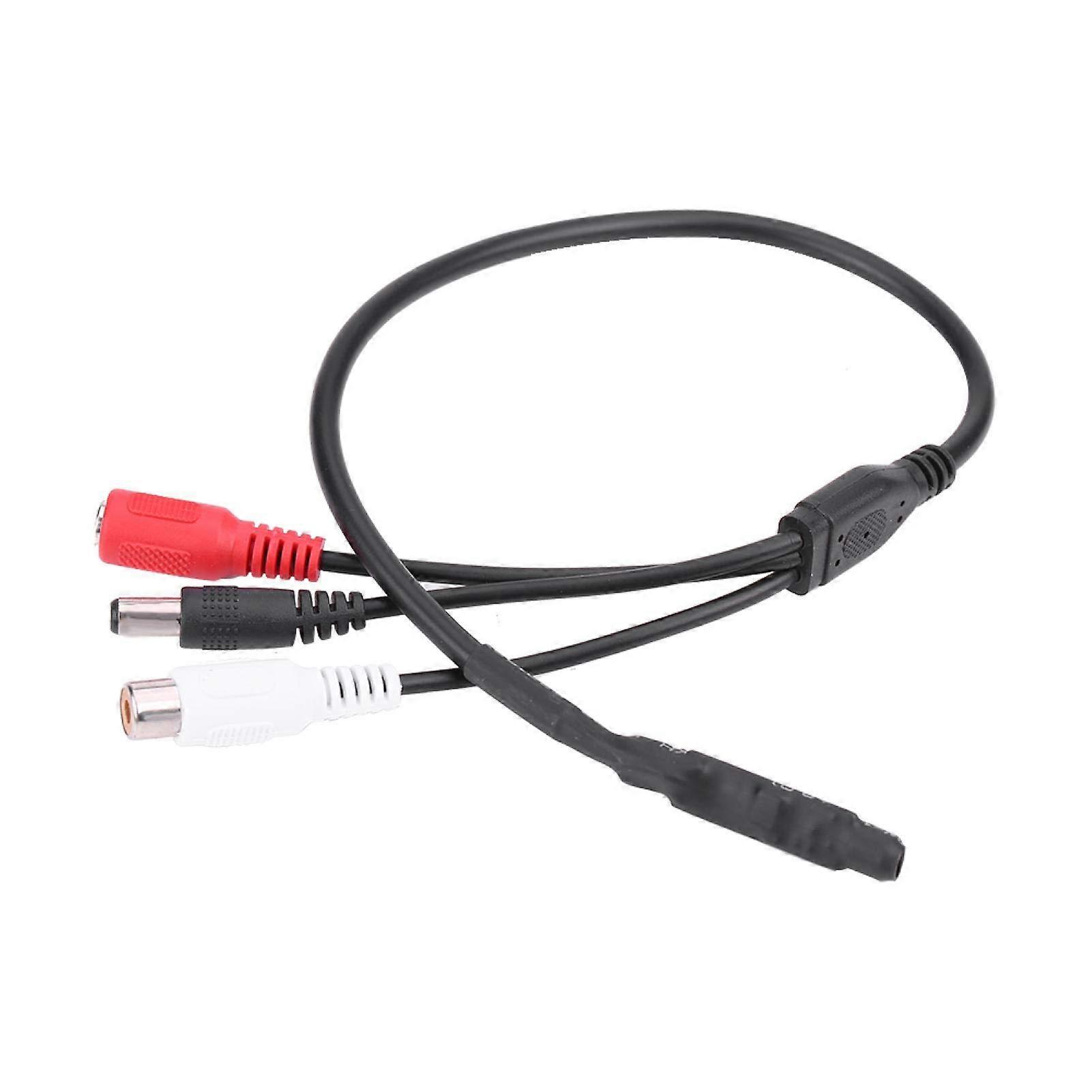 Sensitivity CCTV Microphone for Security Cameras DVR Clear Audio Pickup Noise Reduction