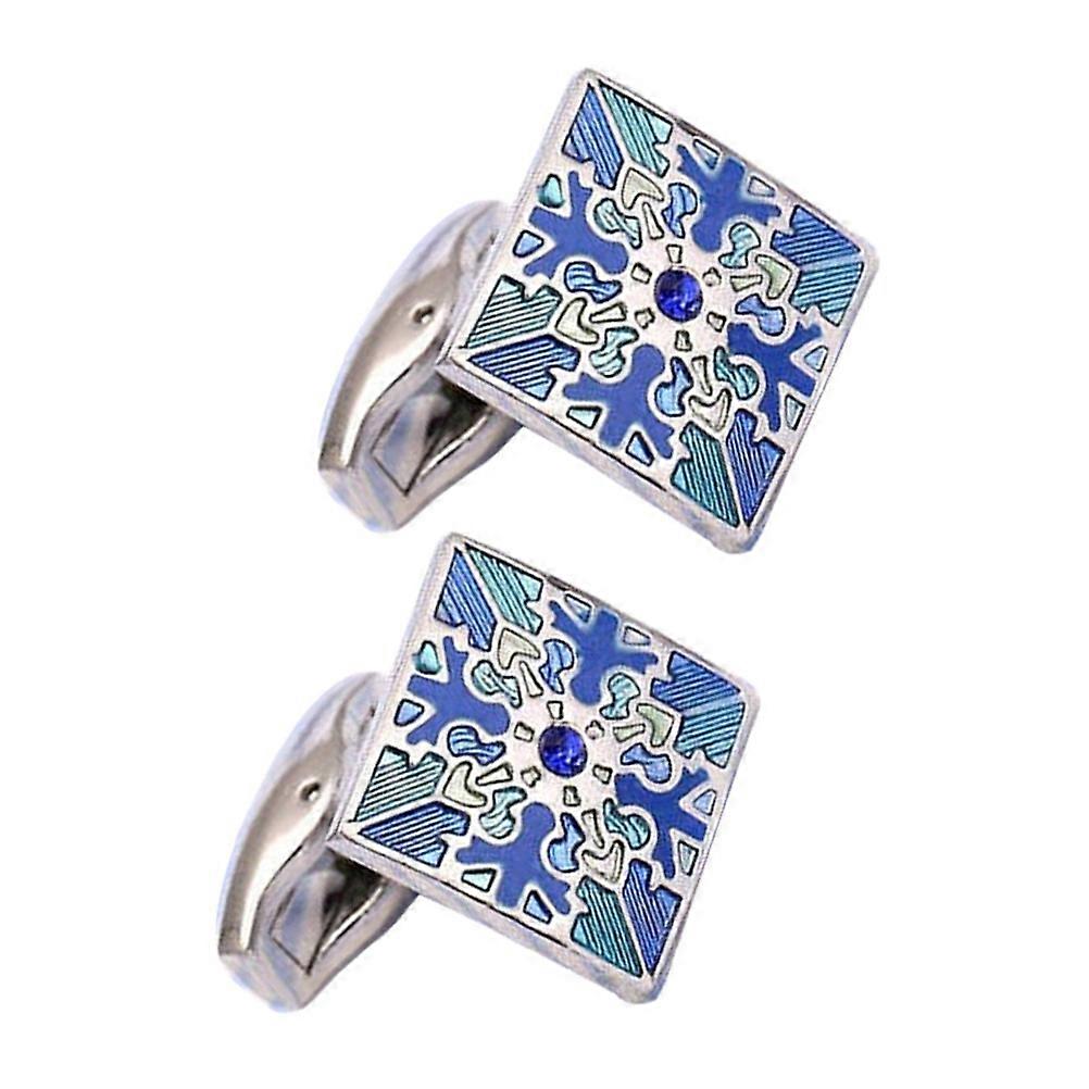 Christmas Cufflinks Elegant Shirt Cufflinks for 1Pair Silver Copper