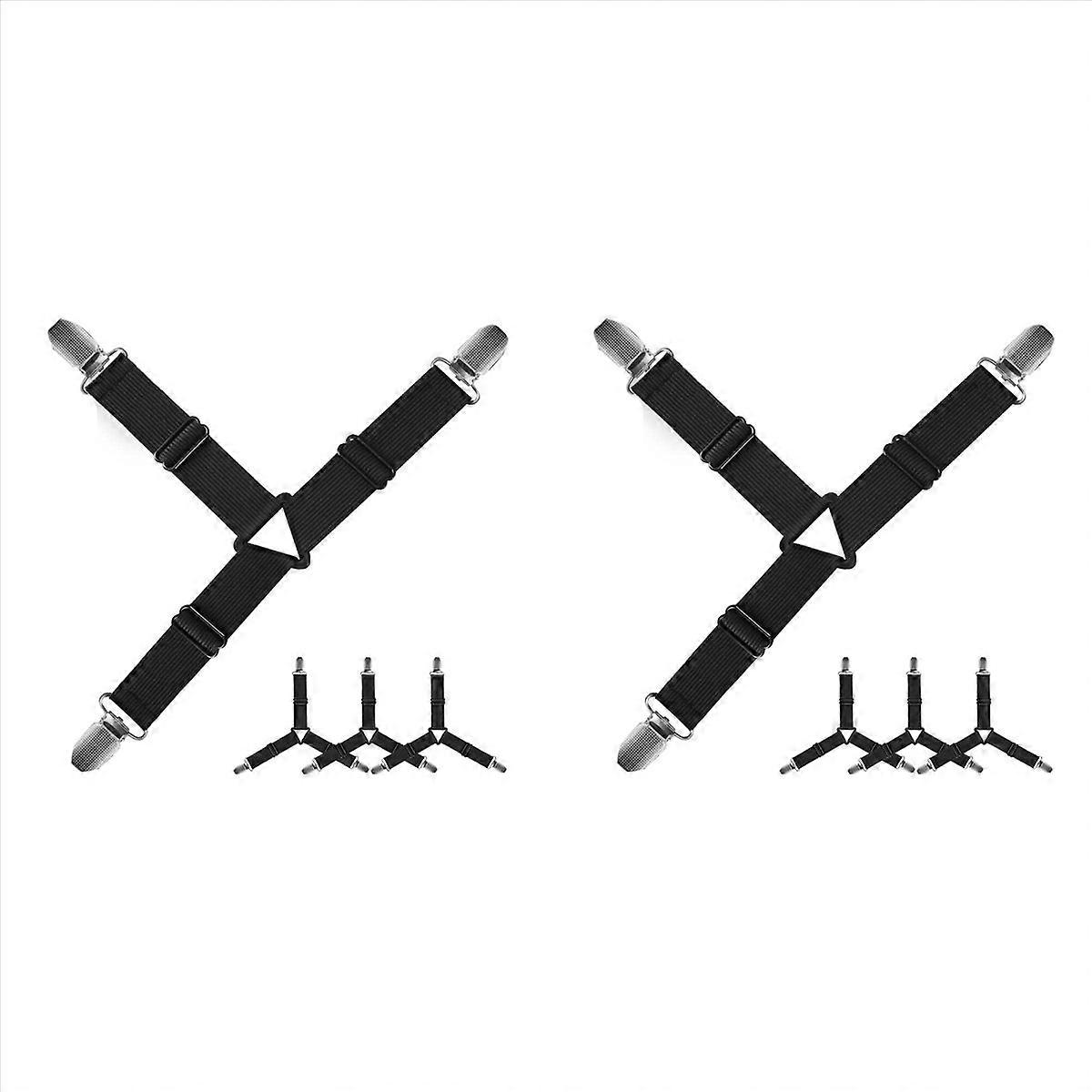 Grip Nonslip Bed Sheet Strap,Adjustable Elastic Fasteners