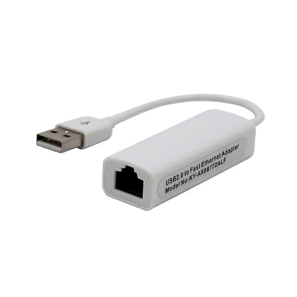 USB to Ethernet Adapter White, Stable Wired Connection, Easy PlugandPlay USB Network Adapter