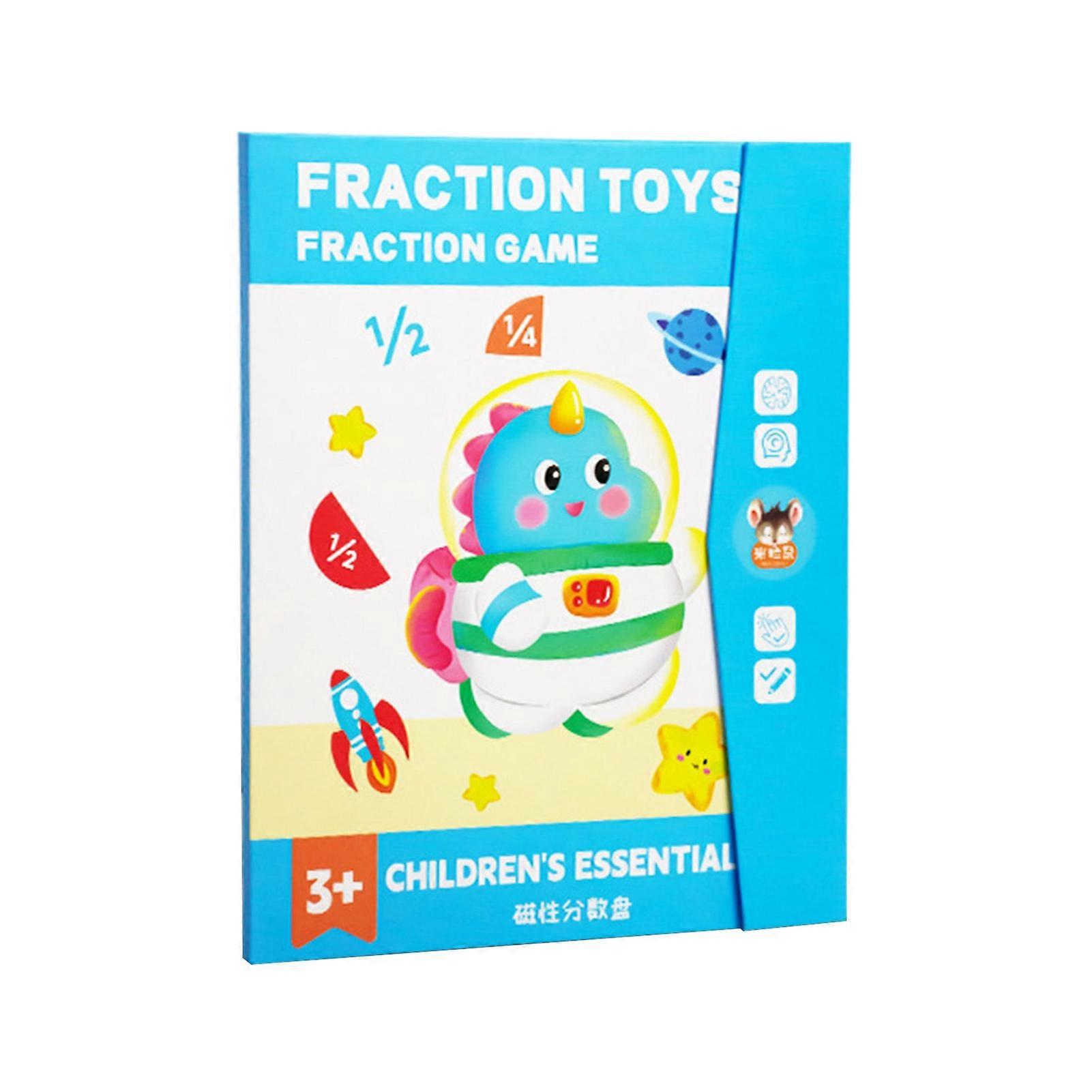 Magnetic Fraction Tiles Set - Decimal Learning Manipulatives - for Elementary Math Students