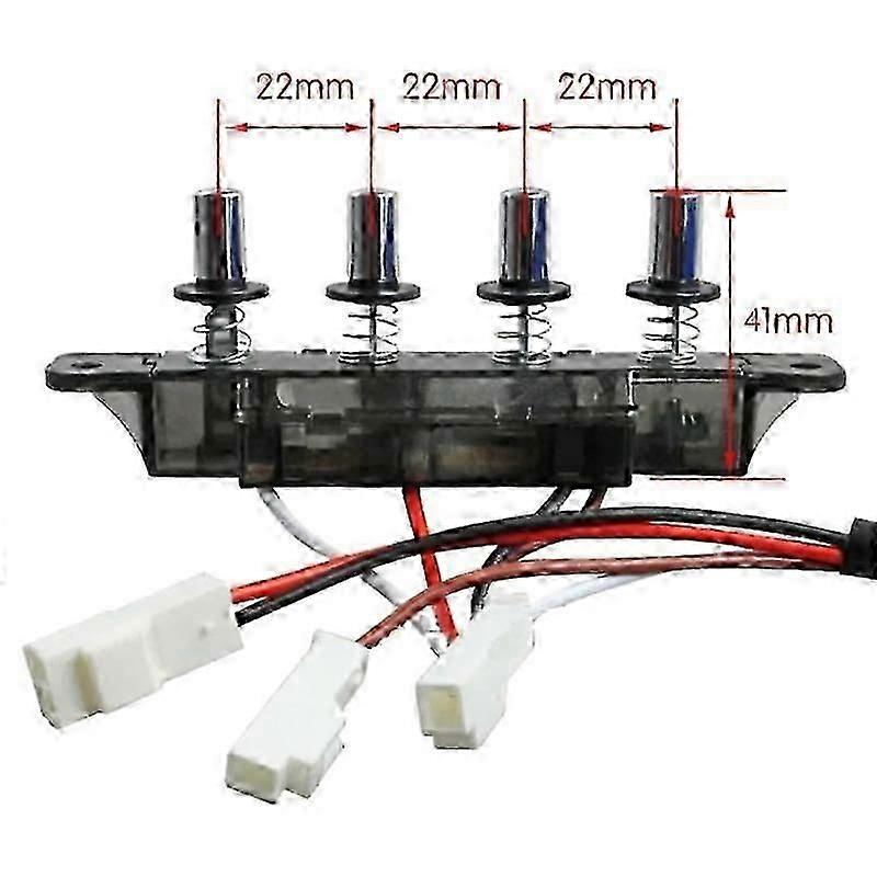 4-Button Old-Fashioned Range Hood Accessories Range Hood Switch Button Universal Control Panel