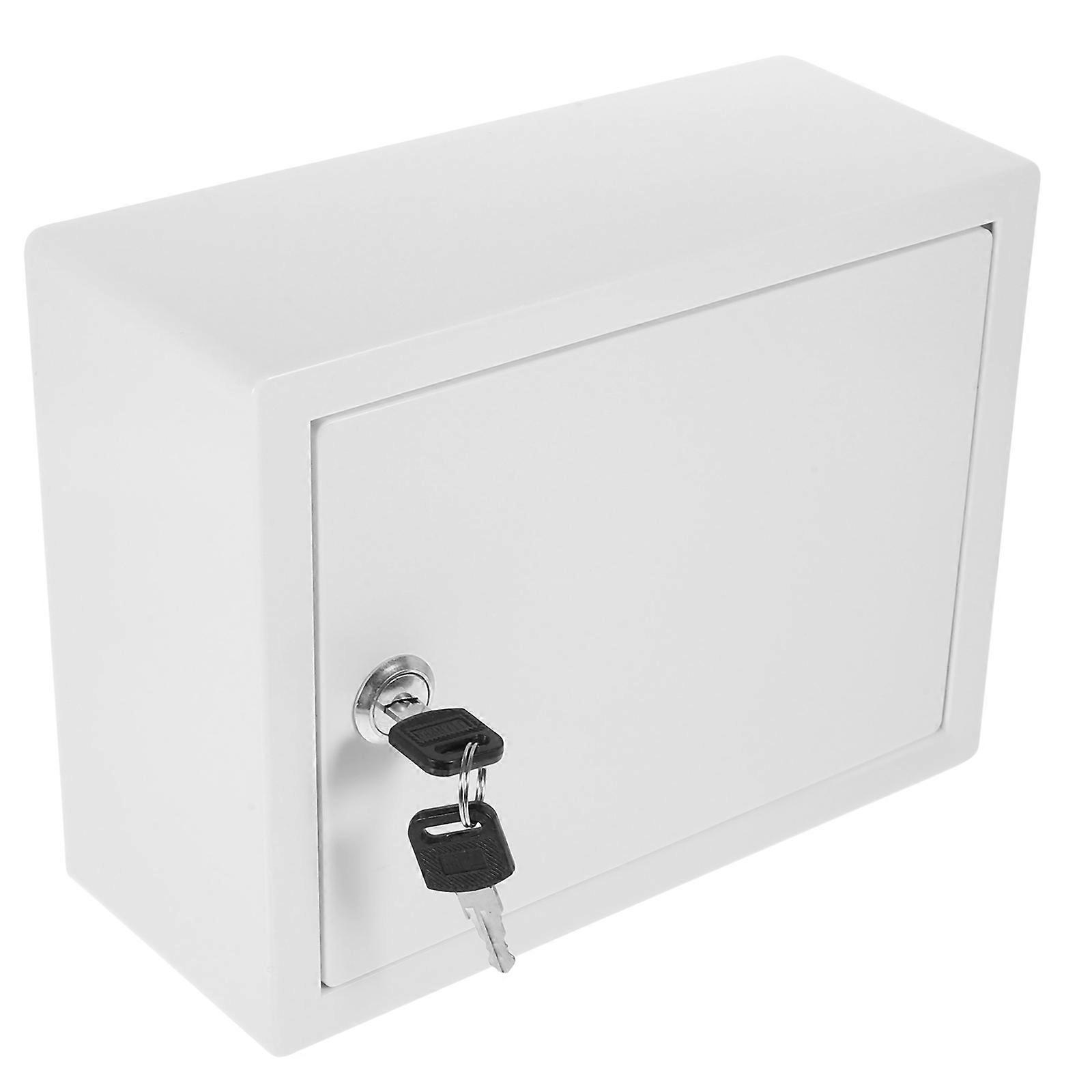2Pcs Lockable Wall Mount Mailbox for Outdoor Plastic Milk Box