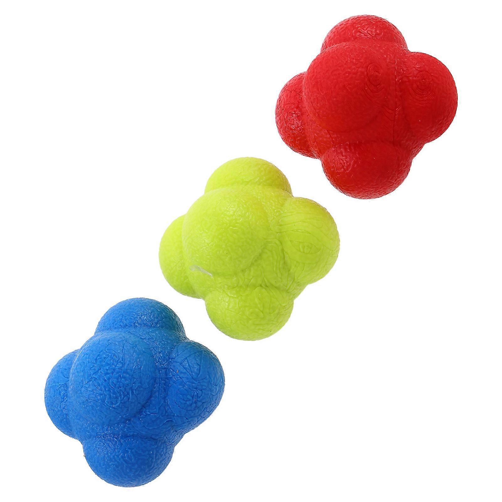 Hand Eye Coordination Reflex Balls Hexagonal Training Balls 3Pcs Set