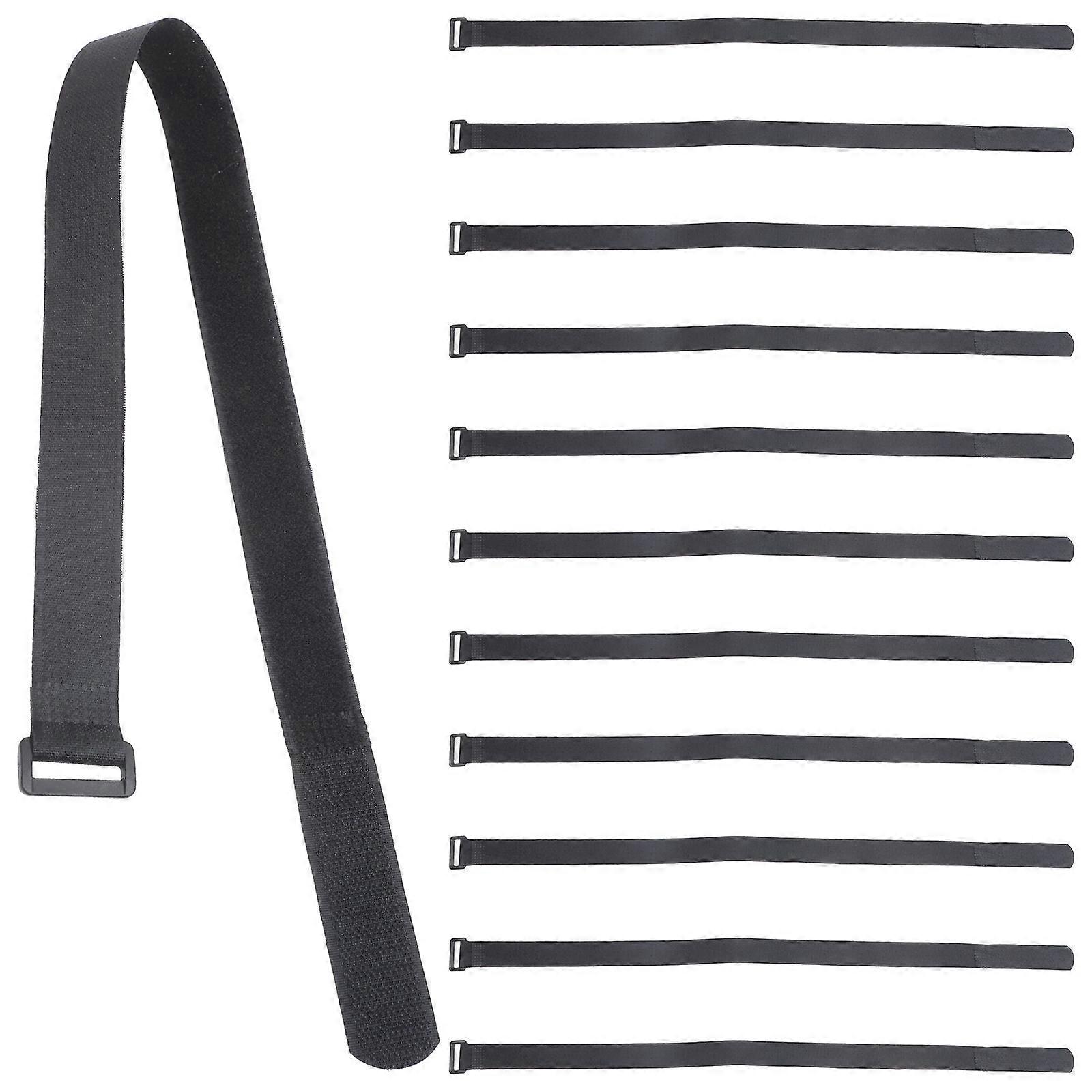 Yoga Mat Storage Straps Adjustable Straps for Binding 48Pcs Black