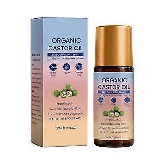 Organisch ricinusolie roll-on serum, 50 ml, hydraterende lichaamsolie