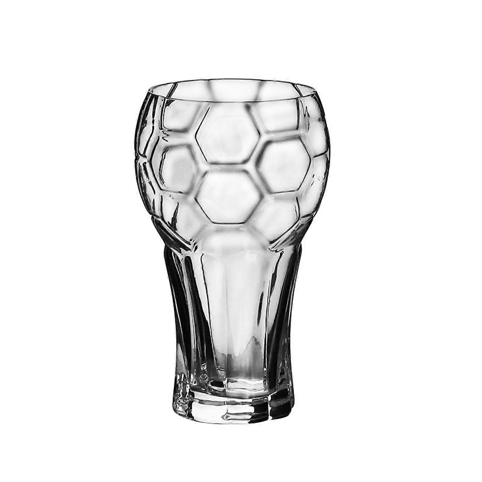 Verre à bière unique gravé sur le thème du football, 600 ml, en cristal de haute qualité, multicolore, idéal pour les fêtes et les réunions.