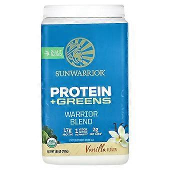 Sunwarrior, Warrior Blend, Protein + Greens, Vanilla, 1.65 lb (750 g)