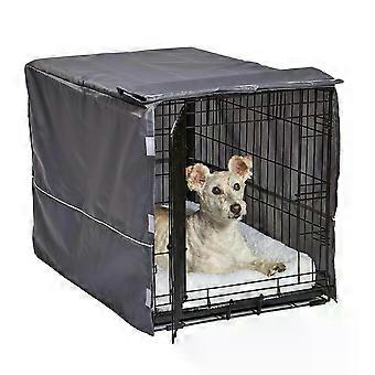 Medium Dog Crate Cover, Polyester 76L X 50W X 52H, Light Gray