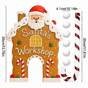 Christmas Santa Golf Game Set - Candy Cane Club & 6 Balls for Fun Holiday Family Entertainment