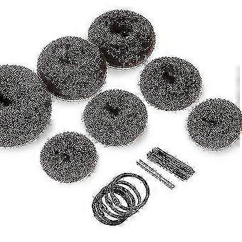 Donut Hair Bun Maker 7 Pieces, Teenitor Ring Style Bun Maker Set With Hair Bun Makers (1 Extra-large, 2 Large, 2 Medium And 2 Small), 5 Pieces Hair El