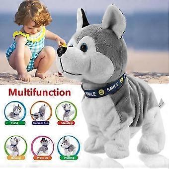 Electronic Robot Dog Toy Plush Interactive Sound Sensor Touch Bark Walk Gift for Kids Baby Birthday L403 H02320