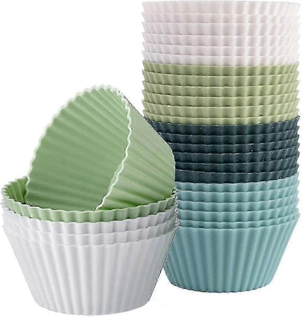 Reusable Nonstick Baking Cups compatible withSilicone Muffin Molds Set