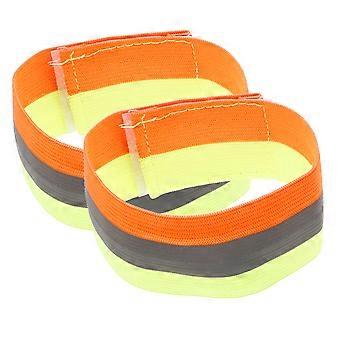 Reflective Armband Adjustable Elastic  Visibility Safety Wristband for Running Walking Cycling