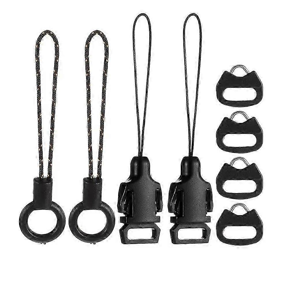 8 Pcs Quick Release Buckle compatible with DSLR Camera Strap, Triangle Loops Adapter with Cap Mini Split Lug Ring Connector