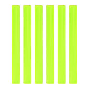 6pcs Reflektorstreifen reflektierendes Druckknopfband tragbare Armbänder für das Radfahren