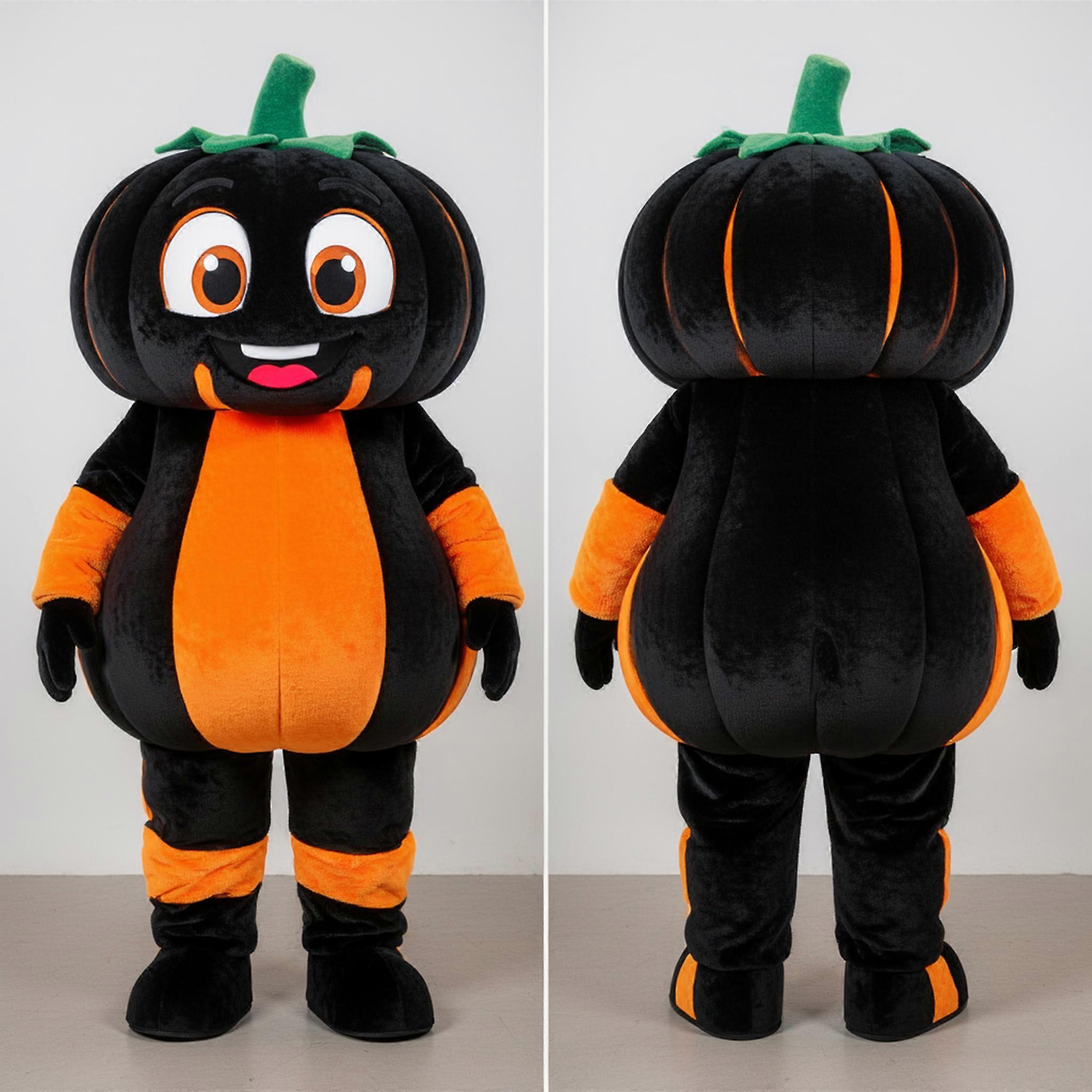 MASTICOT Vibrant Orange Cheerful Pumpkin Mascot