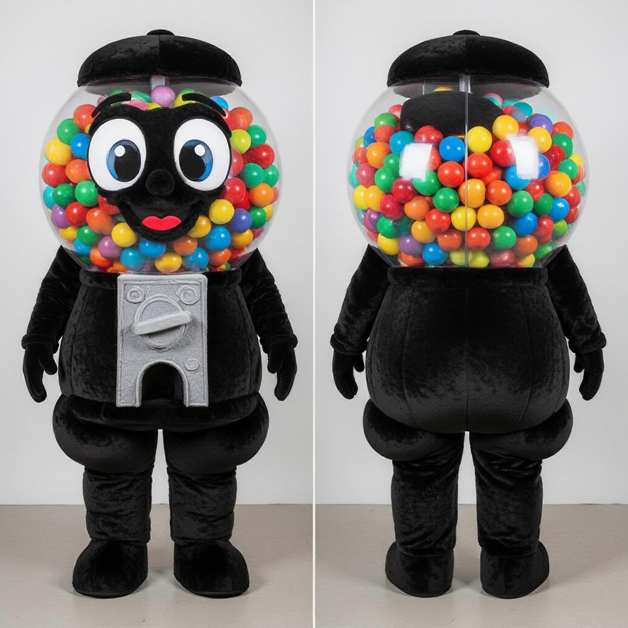 MASTICOT Crimson Rounded Gumball Machine Mascot