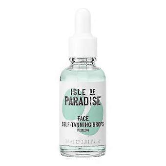Minglan Self Tanning Face Drops Medium (30 ml) new Edition - Bestseller - Colour-Correcting Green Actives for Natural Golden Tan