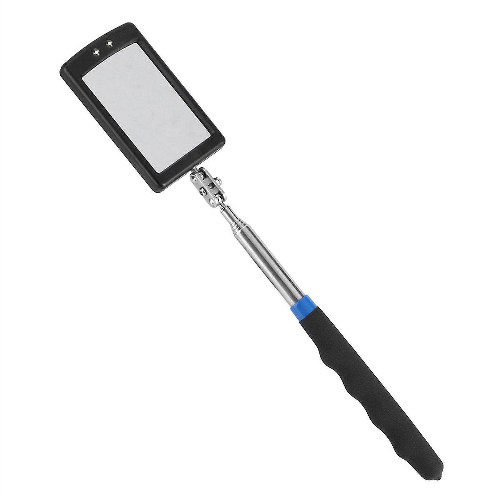 LED Lighted Swivelling Telescoping Inspection Mirror