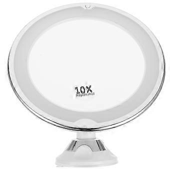 Specchio per il trucco a LED 10X per 3 pezzi Specchio da trucco rotante ingranditore