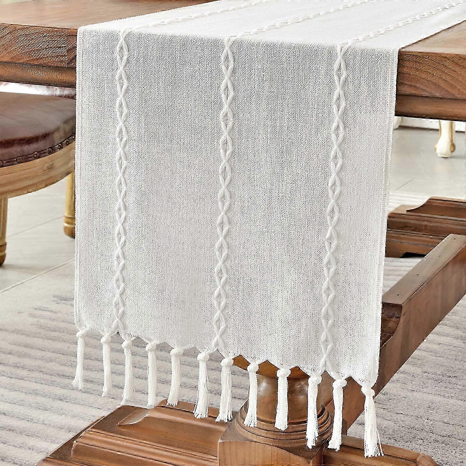 Cotton Linen Table Runner 180cm