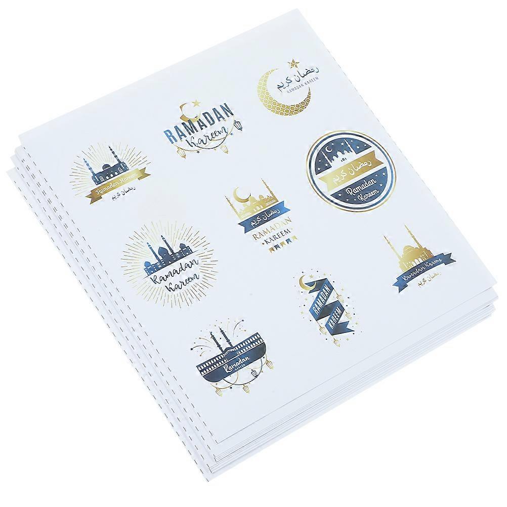 Ramadan Eid Stickers Self-Adhesive for Decor 5Sets
