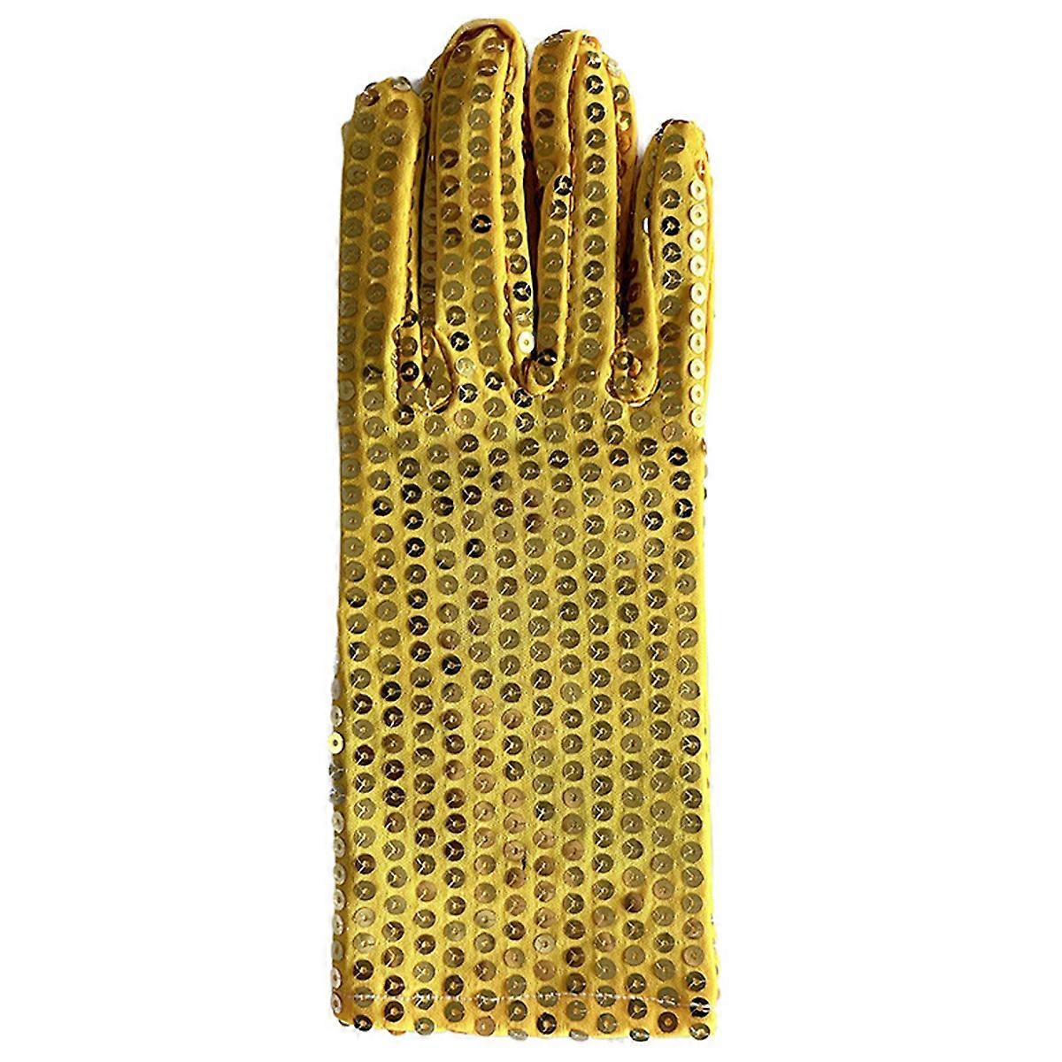 Glitter Full-Finger Wrist-Length Performance Gloves