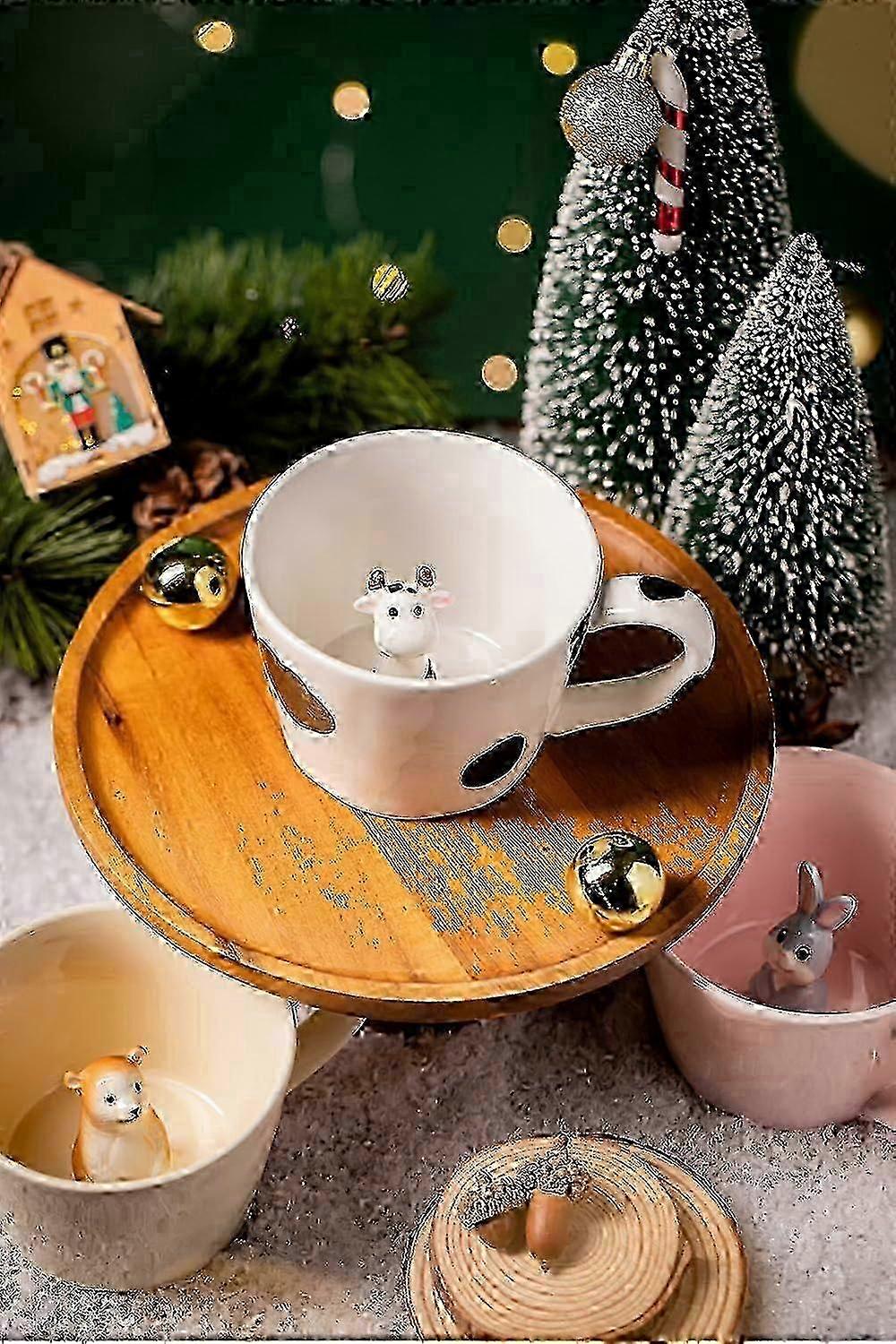 Cute 3D Cow Handmade Mug