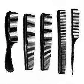 Versatile Fine-Tooth Grooming, 5-Piece Hair Comb Set for Men and Women, Tail Comb Design Included