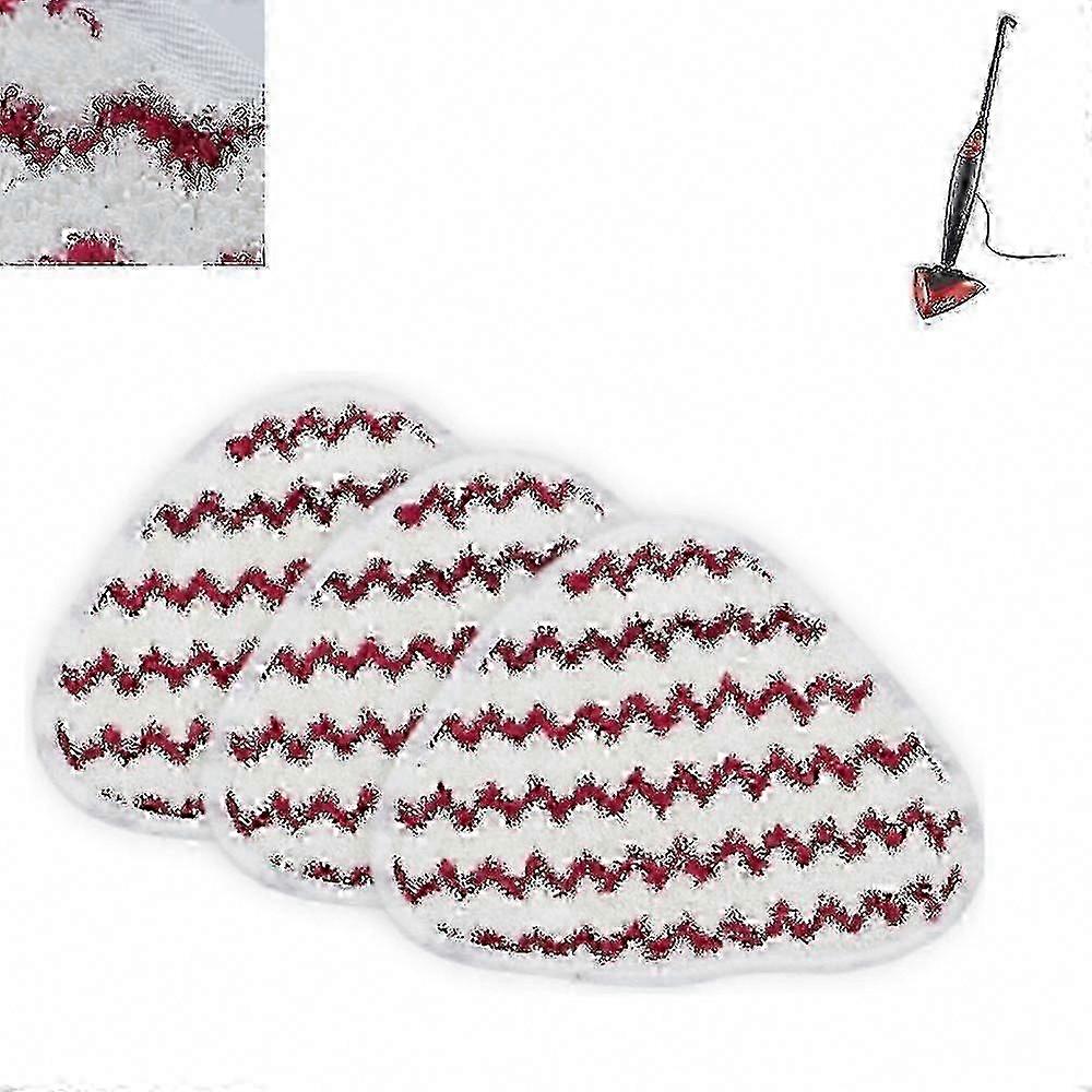 3-Pack Microfiber Pads compatible with Steam Mops, Replacement Refills compatible with Hot Spray Cleaners